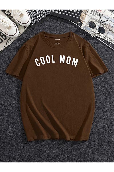 MARECASH Γυναικείο μπλουζάκι εγκυμοσύνης Cool Mom Printed