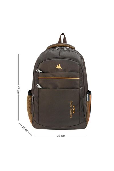 Alanç Gift Unisex Brown Backpack with Laptop Compartment - Water Repellent Fabric, Middle and High School School Diary