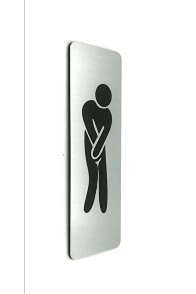 SE-Dizayn Wc Tuvalet Tabelası Erkek Kadın 6 Cm X 20 Cm Kapı Yönlendirme Levhası Büyük Boy