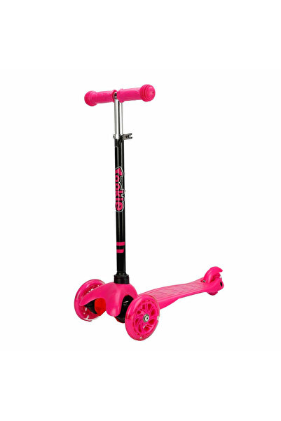 Gokidy Rookie 3 Tekerlekli Işıklı Pembe Mini Scooter