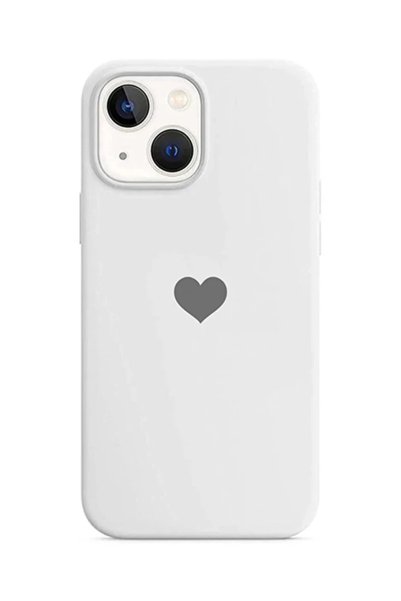 enfein Balporsuku Launch Heart Case Compatible with iPhone 14 Klp White