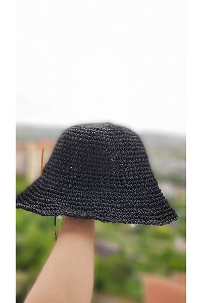 FRESCO SCARFS Ψάθινο γυναικείο καπέλο πλεξίματος Bucket