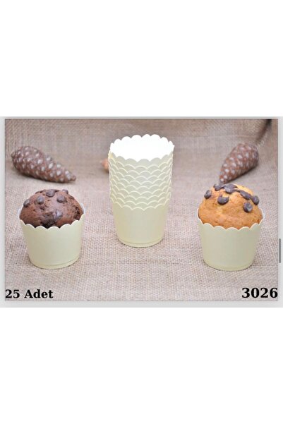 MFM 25 komada kalupa za makarone, žute mafine, kolače i torte
