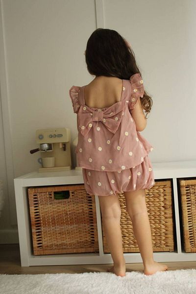Yalçınoğlu 2-8 Years Old Children's Skirt and Blouse Set