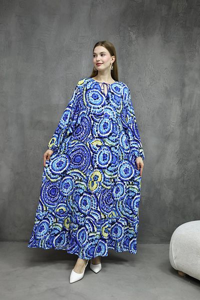 Neşeli Butik γυναικείο στάμπα νέας σεζόν shabby φόρεμα βισκόζης NBRS04