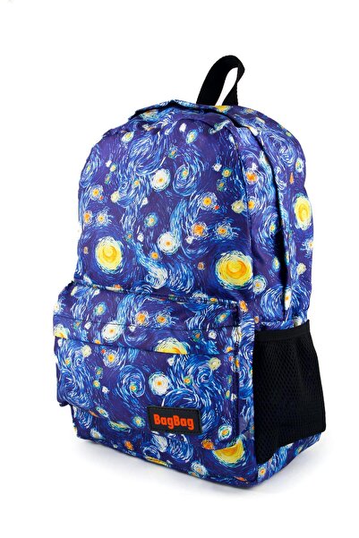 AlpCollection Van Gogh Unisex Digital Printed Starry Night Patterned Daily School Backpack