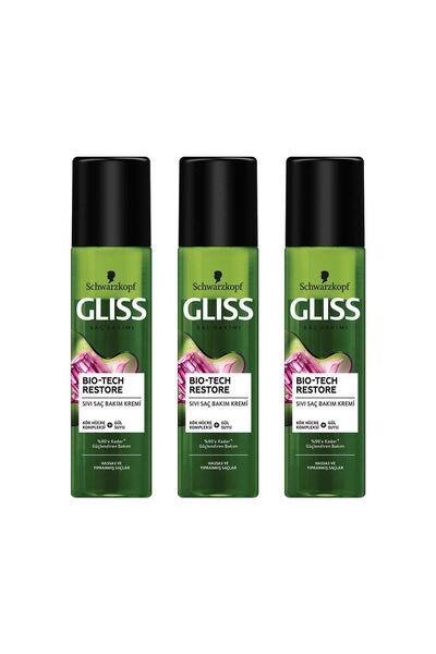 Gliss Bio-tech Strengthening Care Leave-in Liquid Conditioner 200 ml 3-pack