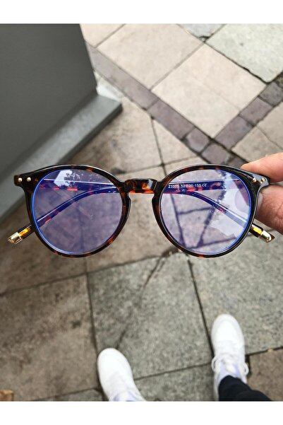 Ayel aksesuar LEOPAR ÇERÇEVE OVAL MAVİ IŞIK KORUMALI UNİSEX GÖZLÜK