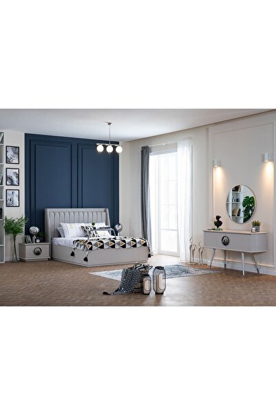 Weltew Home Alaçatı Bazalı Ve Karyolalı Yatak Odası Takımı
