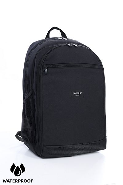 D'VERS Unisex Μαύρο Αδιάβροχο Σακίδιο Σημειωματάριου 3 Διαμερισμάτων - Laptop