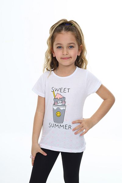 e-çocuk Tricou imprimat Sweet Summer pentru fată - 0002