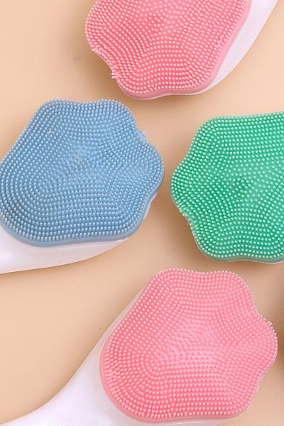 Woody Sofia Silicone Facial Brush - Cleansing and Massage Tool, Shipped According to Color Stock