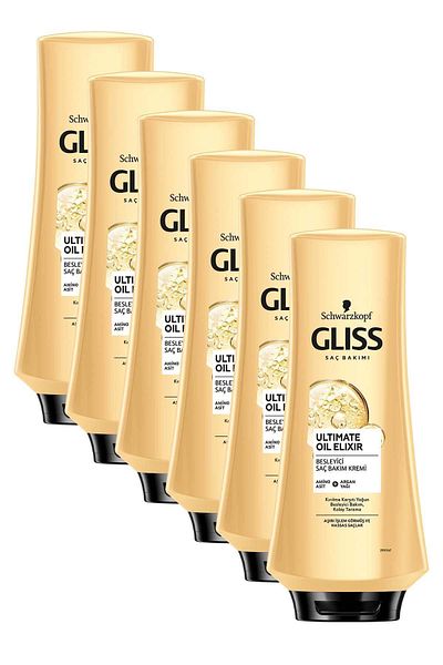 Gliss Ultimate Oil Elixir - 360 ml x 6 Nourishing Conditioner