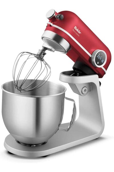 Fakir Döküm Mutfak Robotu, Yoğurucu, 800W, 5.2 L Hazne, Paslanmaz, Rouge