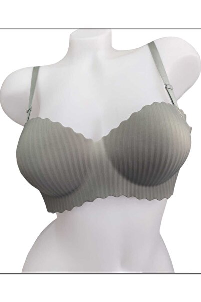 PATRON حمالة صدر بدون خياطة ذات ملمس غير لامع بدون أسلاك داخلية مقطوعة بالليزر