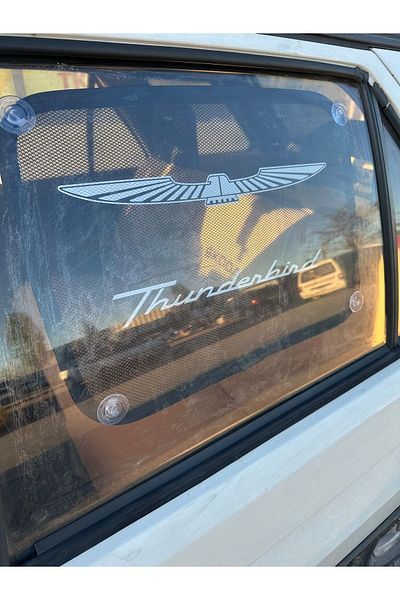 TKY 'Thunderbird' Printed Side Window Curtain Accessory - FITABLE FOR ALL AUTOS.