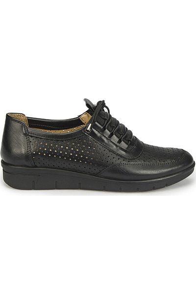 Polaris 81. 158467   Pantofi negri confort pentru femei