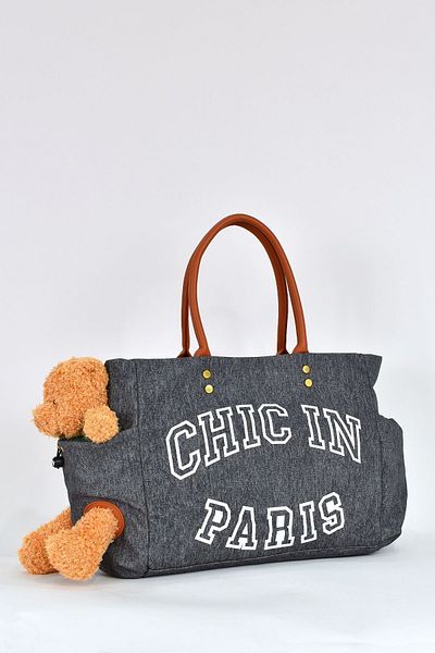 ELATAE Teddy Bear Detailed Shoulder Bag 17587