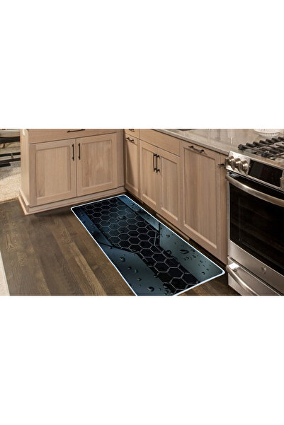 Colorix Carpet Kaymaz Taban Tezgah Önü Mutfak Paspası 75x150 cm No: 846