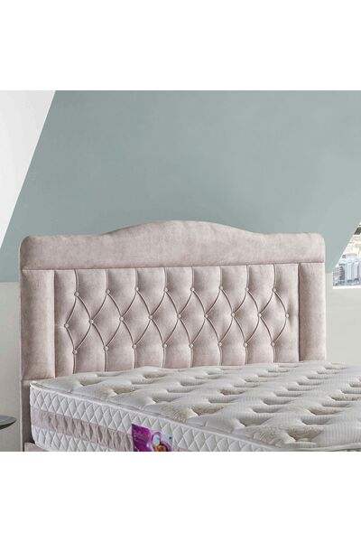 Belletto Çift  Kişilik Vogue Lüx Krem Kumaş Başlık 150 cm