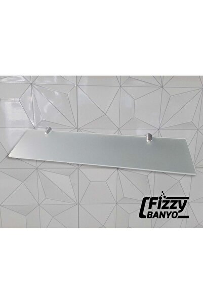 Fizzy Banyo ve WC Ayna Etejeri (Beyaz Satina Cam )
