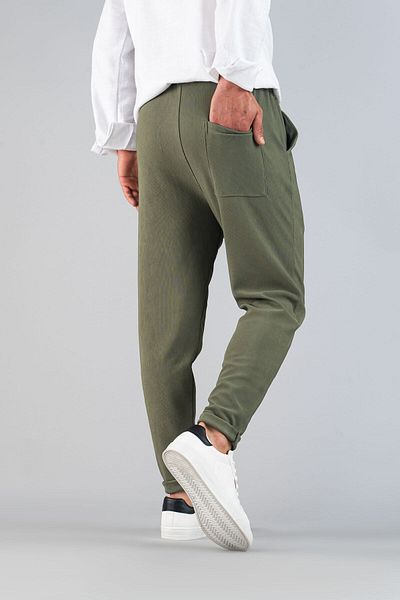 bombe Férfi Slim Fit Jogger - rugalmas, lycra, elasztikus derékú nadrág