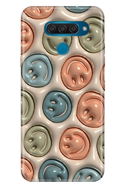 LG Q60 Uyumlu Kılıf Resimli Desenli Silikon Smiling