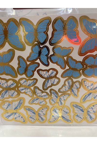 Ege Pastacılık Butterfly Patterned Cake Decoration