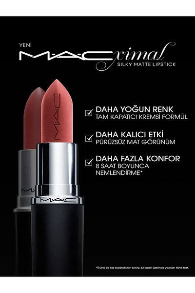 M.A.C M·A·CXIMAL Soar - Silky Matte Lipstick, Intense Color, Moisturizing Lipstick