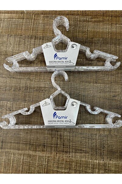 DİBA AVM 12 bucăți cuier pentru haine de dimensiuni mari, transparent, de cri...