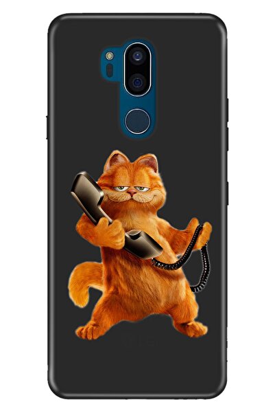 LG G7 ThinQ Uyumlu Kılıf Resimli Desenli Silikon Garfield
