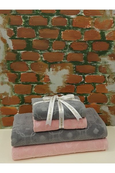 Özdilek Σετ Πετσέτες Μπάνιου Wildy - Πούδρα Ανθρακίτη