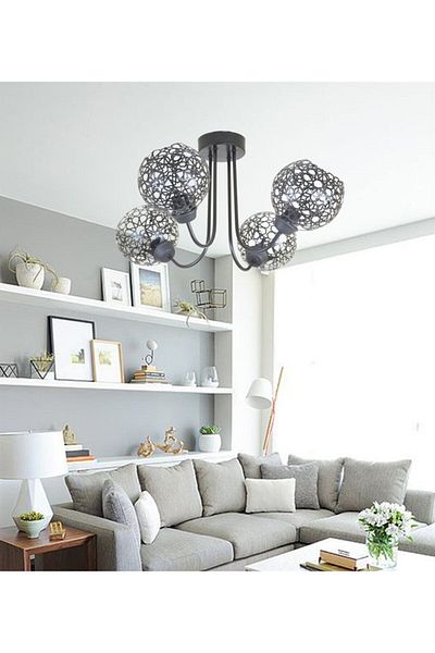 Lambadar Special Design Curved Model Seljuk Motif Chandelier