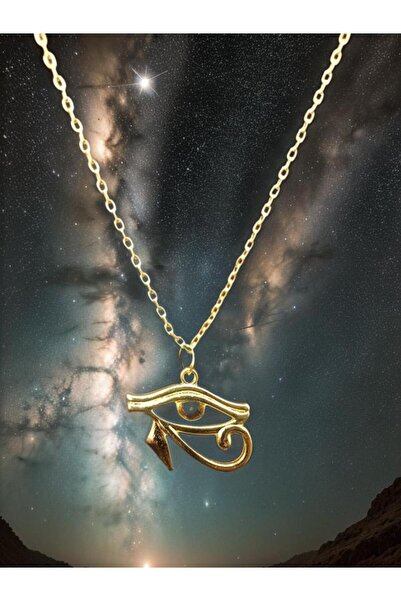 whocares Kolye Altın Renk Horos Göz Fotoğrafçısı Kolye Kaliteli Popüler