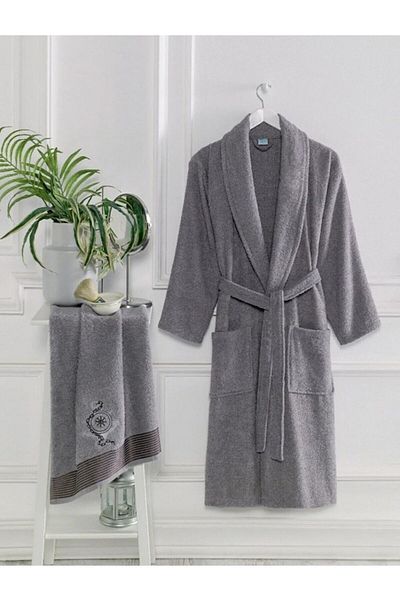 eco concept Sada jednoduchých vyšívaných rób, Pánské róby, Souprava rób, Župan, Souprava věna, Krabice na věno