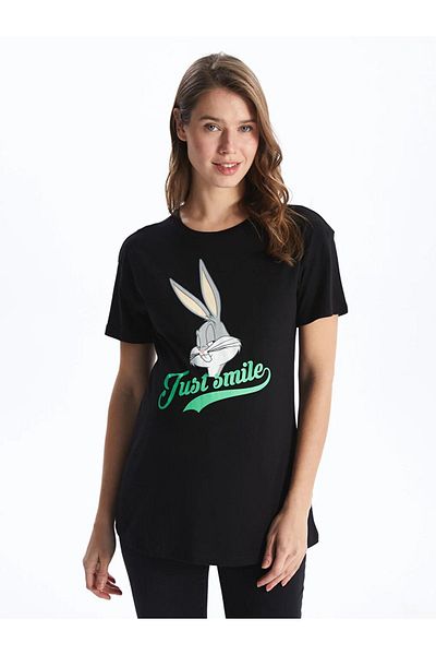 LC Waikiki Bugs Bunny Printed Short Sleeve Maternity T-Shirt
