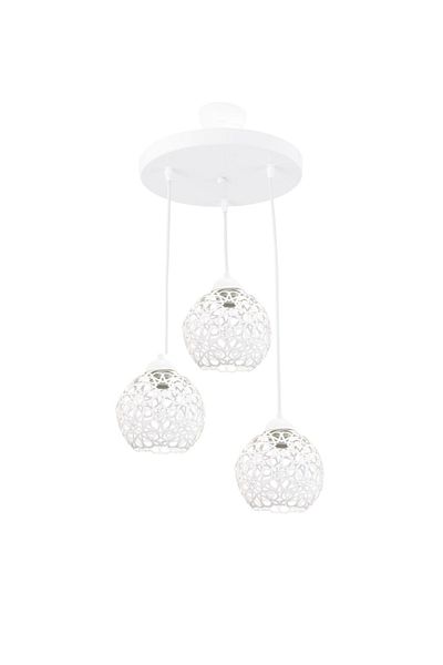 Lambadar Seljuk Ball Motif Star Wrought Iron Model Retro Rustic Pendant Lamp Chandelier