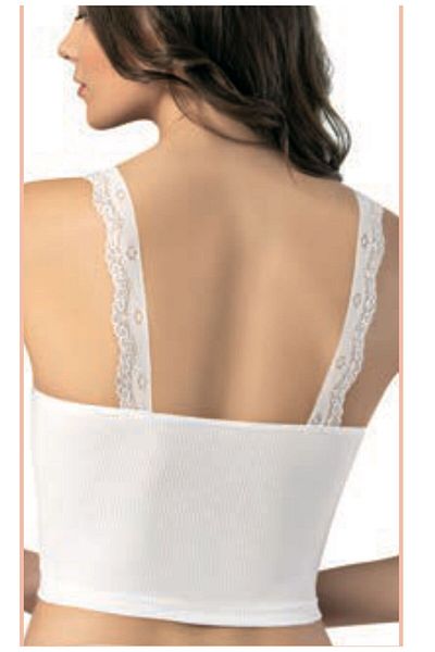 KOTA Crop top cu curele din dantela de damă