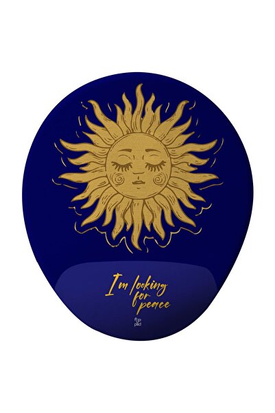 Flipped Blue Sun Bilek Destekli Mousepad