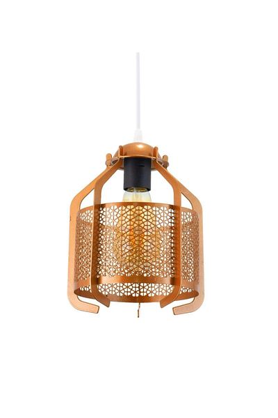 Lambadar Complex Motif Copper Wrought Iron Model Modern Pendant Lamp Chandelier