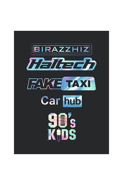 HediyeVadisi Autocolant cu hologramă auto pentru copii, un ușor de viteză, taxi fals Haltech 90S, 25x35