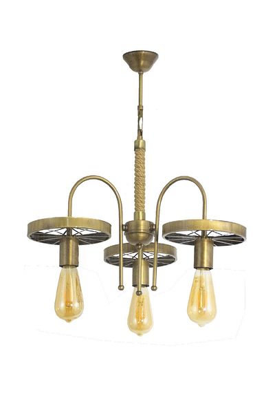 Lambadar Sports Modern Rustic Retro Triple Model Wheel Pendant Lamp Chandelier
