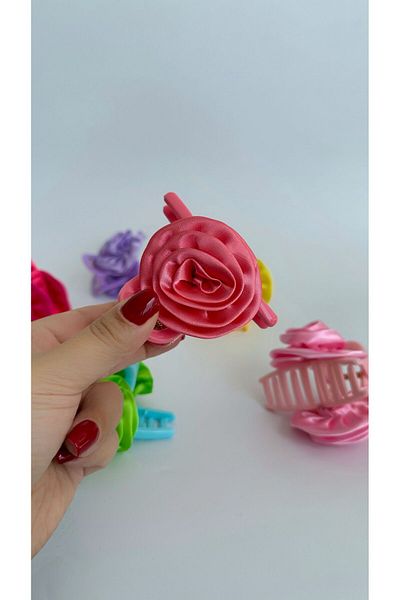 Âlâ Atelier Peg Flower Patterned Knob Buckle - Rose