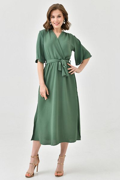 Secret Passion Lingerie Rochie midi cu mânecă liliac și cu centură Aerobin - Talie elastică 097