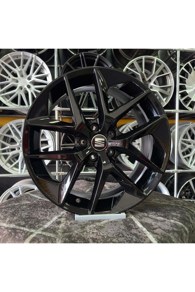 kormetal 18" (inç) 5x112 BLACK LEON FR Jant Modeli Seat - 4 ADET