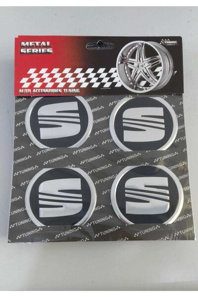 ALTAŞ Seat Alüminyum Yapıştırma Jant Göbeği 4 Lü 60mm