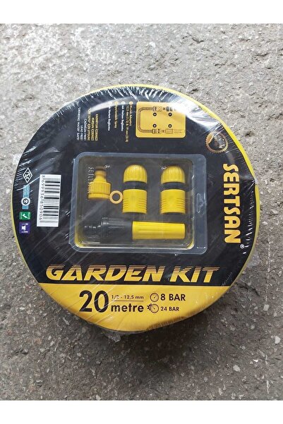 Sertsan Bahçe Hortumu Seti 1/2” (12,5MM) Garden Kit Market Tipi 20 Mt