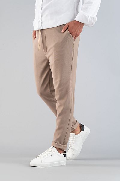 bombe Pánské Slim Fit Jogger - pružné, lycra, elastické kalhoty v pase