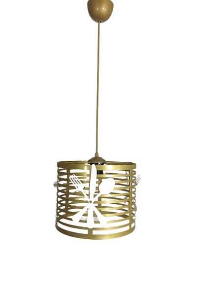 Lambadar Gold Fork Spoon Knife Model Modern Pendant Lamp Chandelier