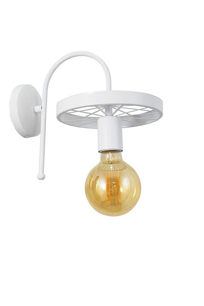 Lambadar Rustic Retro Modern Model Stylish White Sconce Caster Model Without Glass